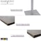 Skutchi Designs 45 in W, 144 in L, 29 in H, Engineered Wood Top, White HAR-AREC-46143-PT-09 - alternate 3